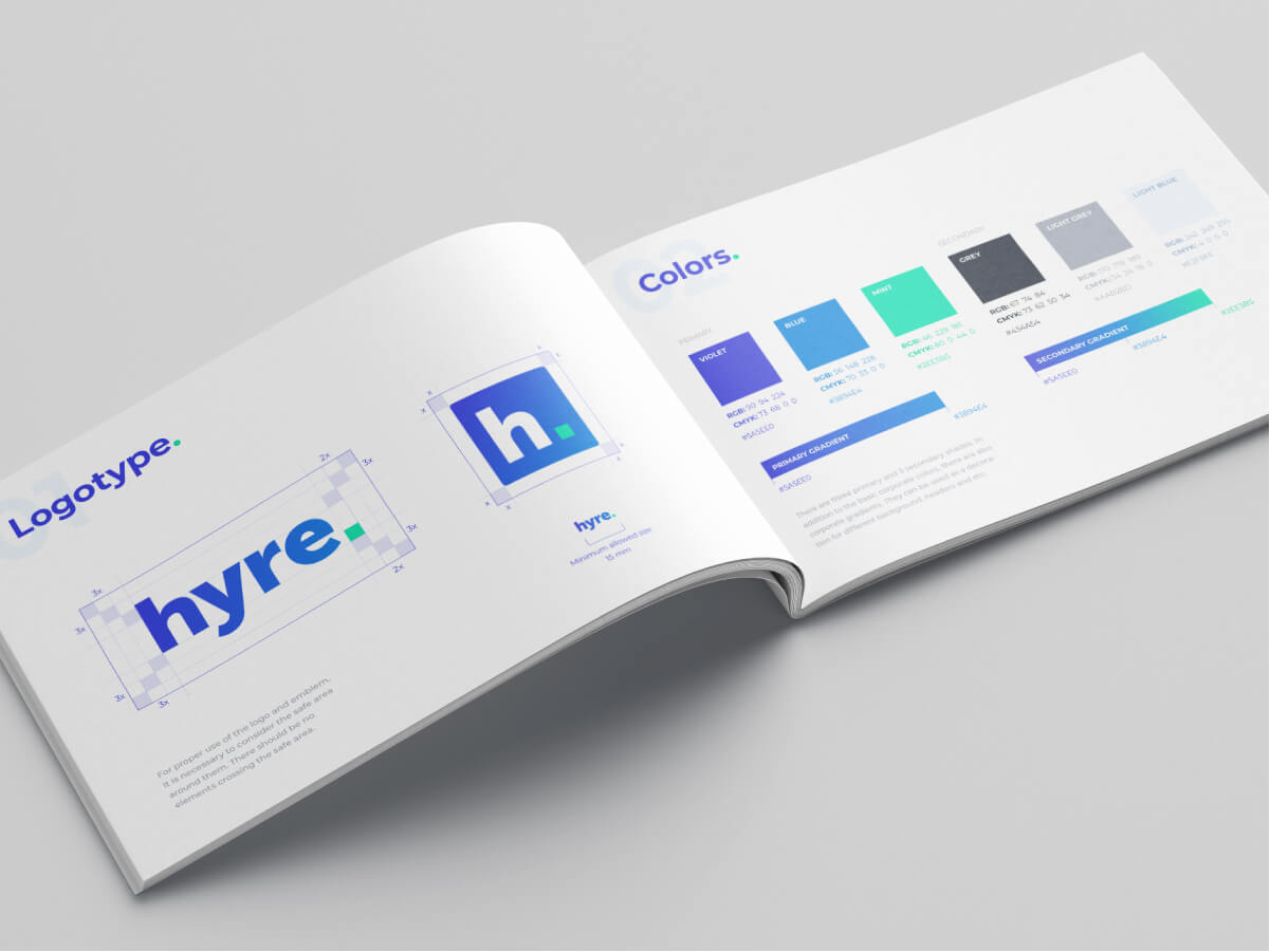 Hyre Booking Logo Guidelines and Branding