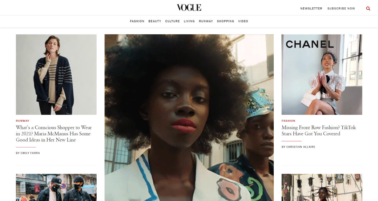 Vogue WordPress website