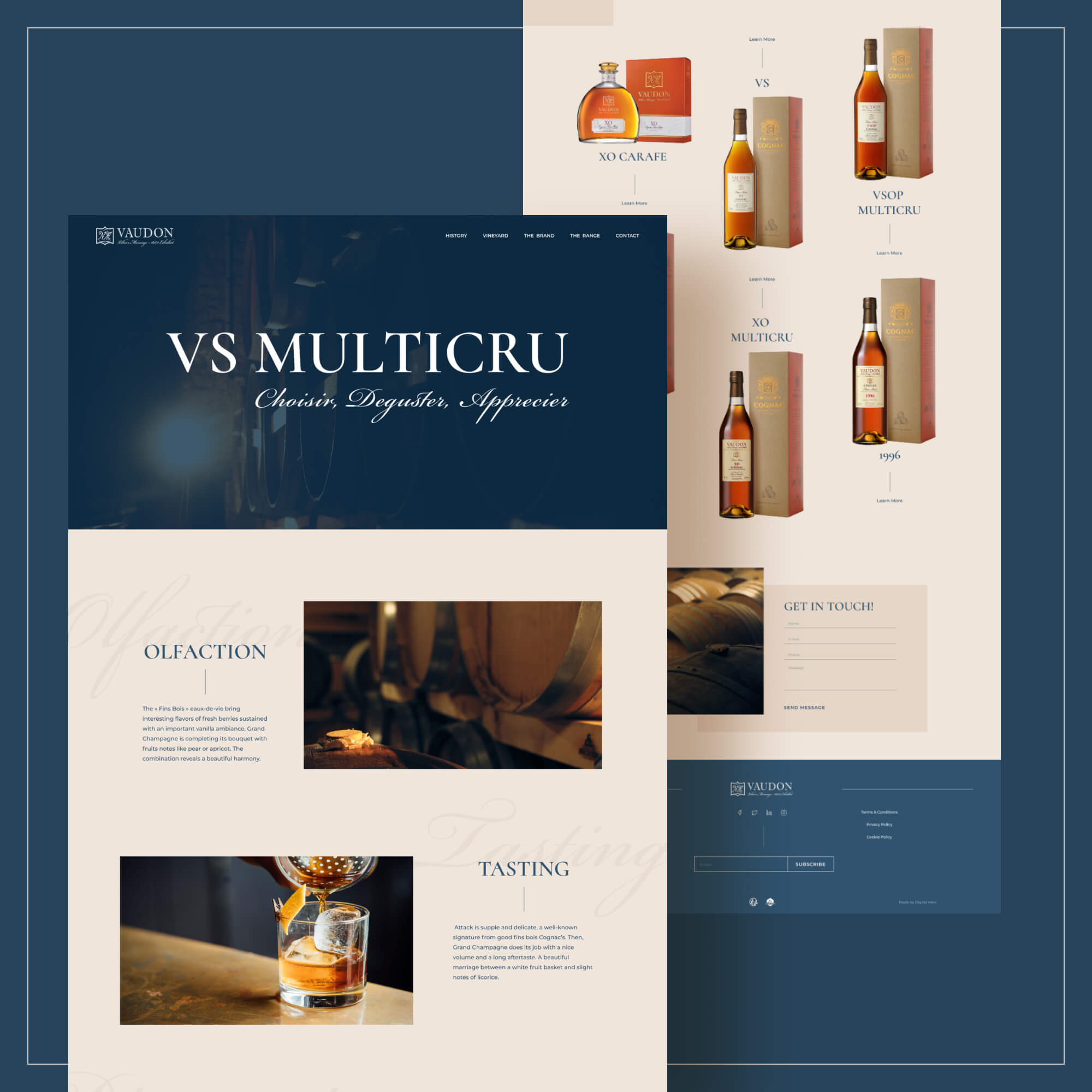Vaudon Cognac website design