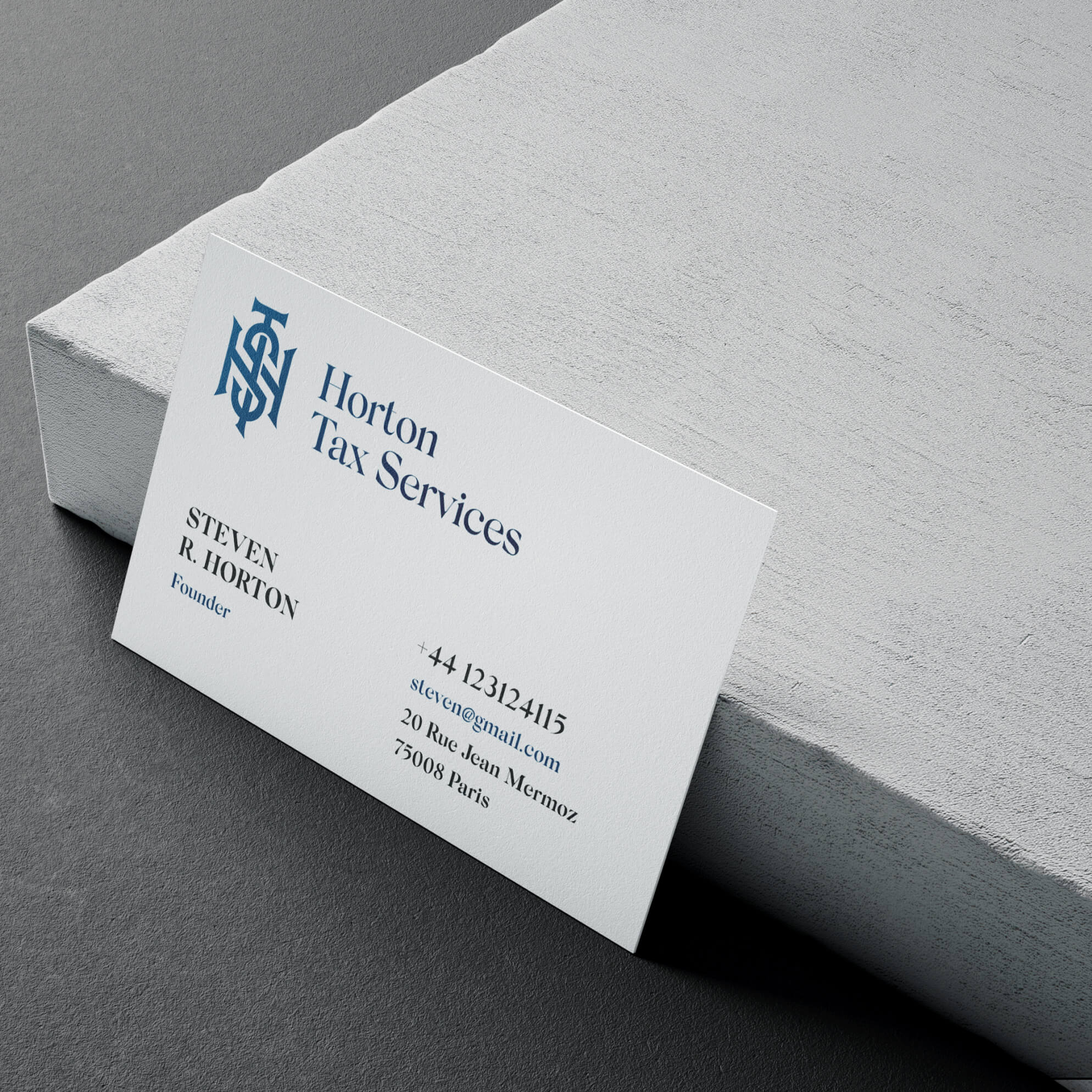 Horton Tax Services branding design