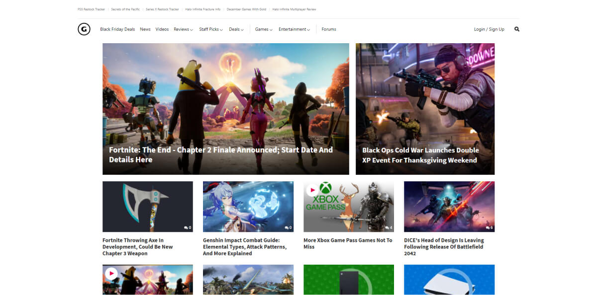Gaming Website Design: Inspiration and Examples