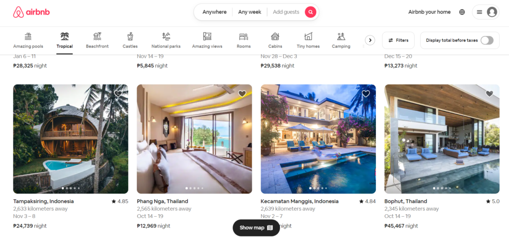 Airbnb's massive success includes its website