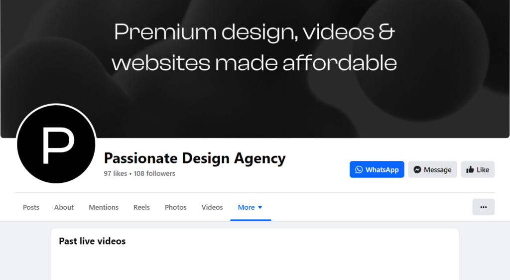 Passionate Agency Facebook Live