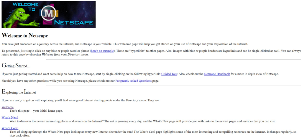 Welcome to Netscape website