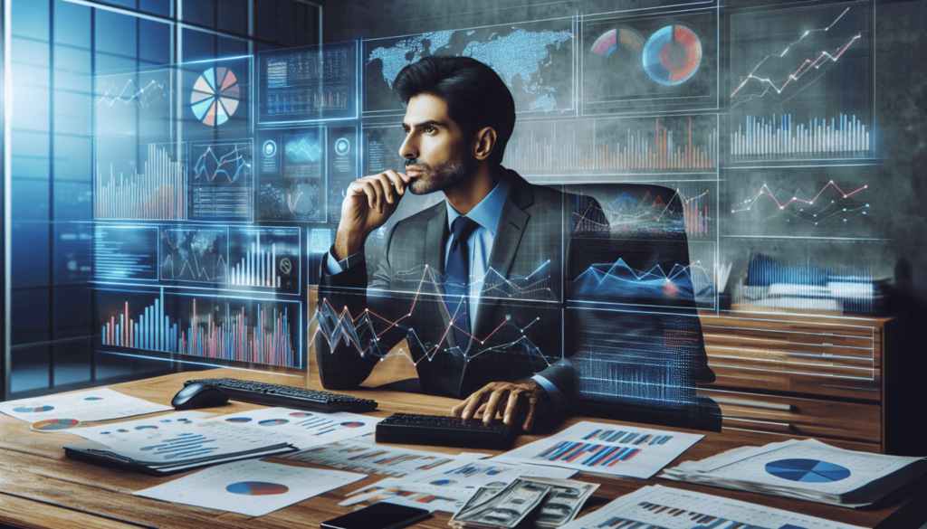Interim CFO analyzing financial data