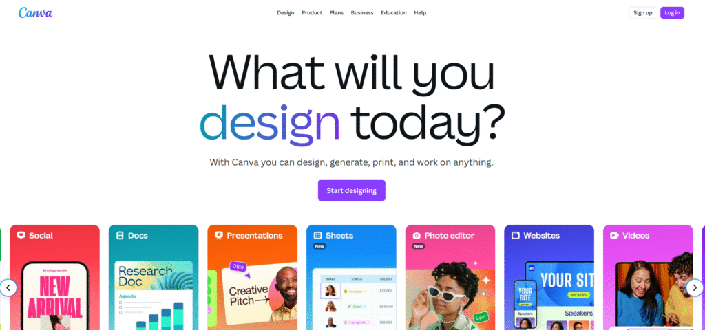 Canva website