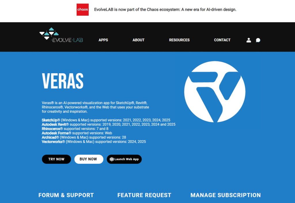 Veras website