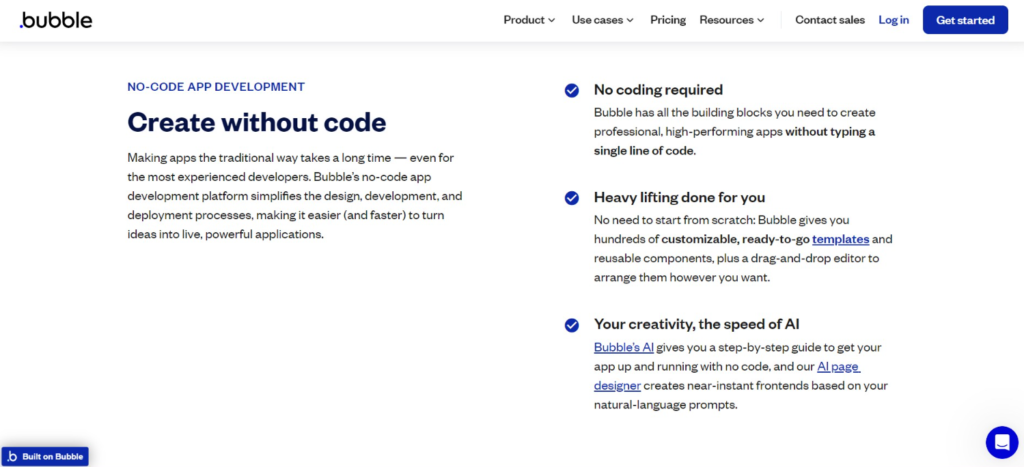 Bubble Website