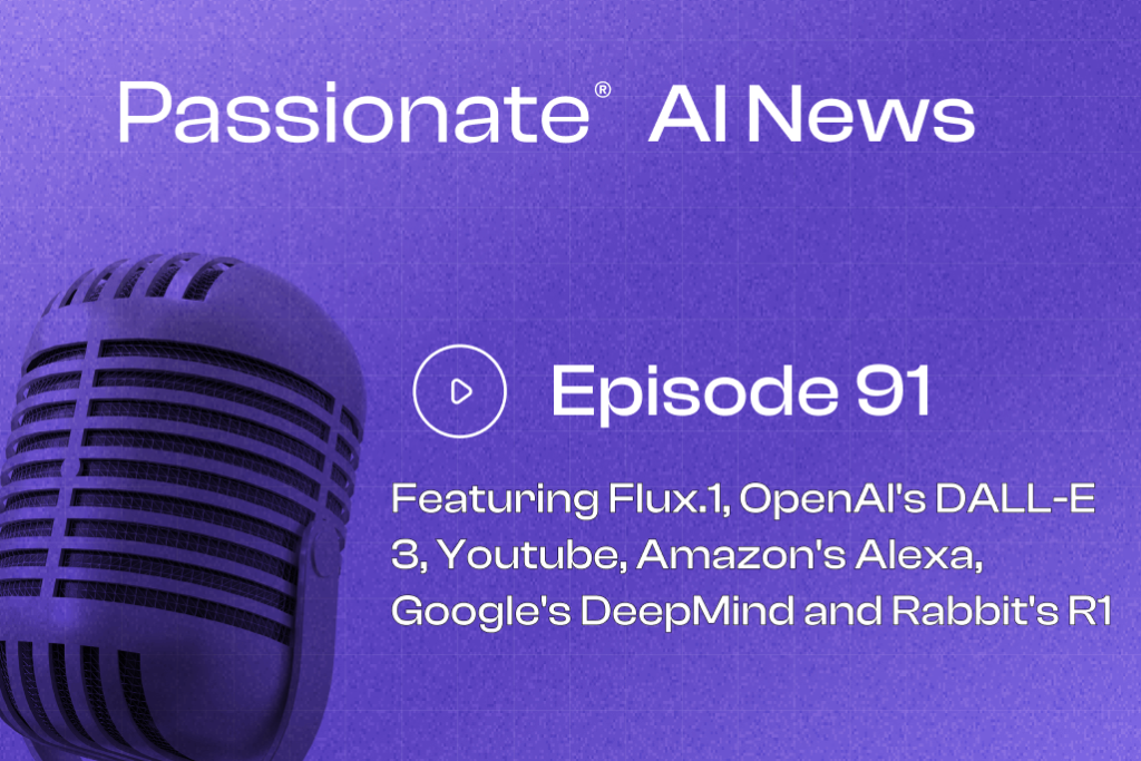 Cover Photo Major News from Flux.1, OpenAI's DALL-E 3, Youtube, Amazon's Alexa, Google's DeepMind and Rabbit's R1