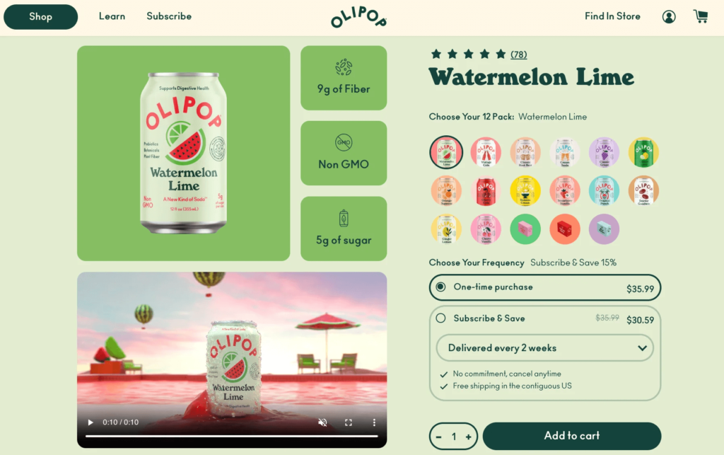 Olipop online store